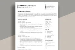 Simple Resume Template | CV Template