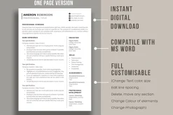 Simple Resume Template | CV Template