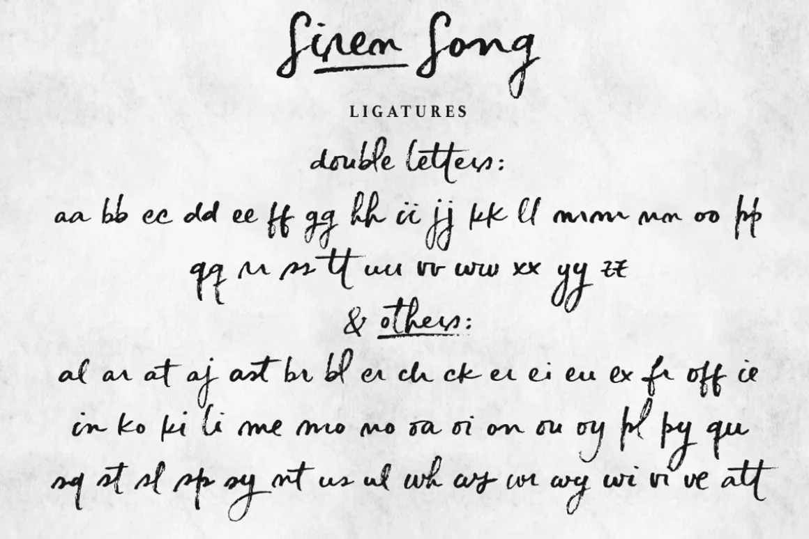 Siren Song font and texture pack