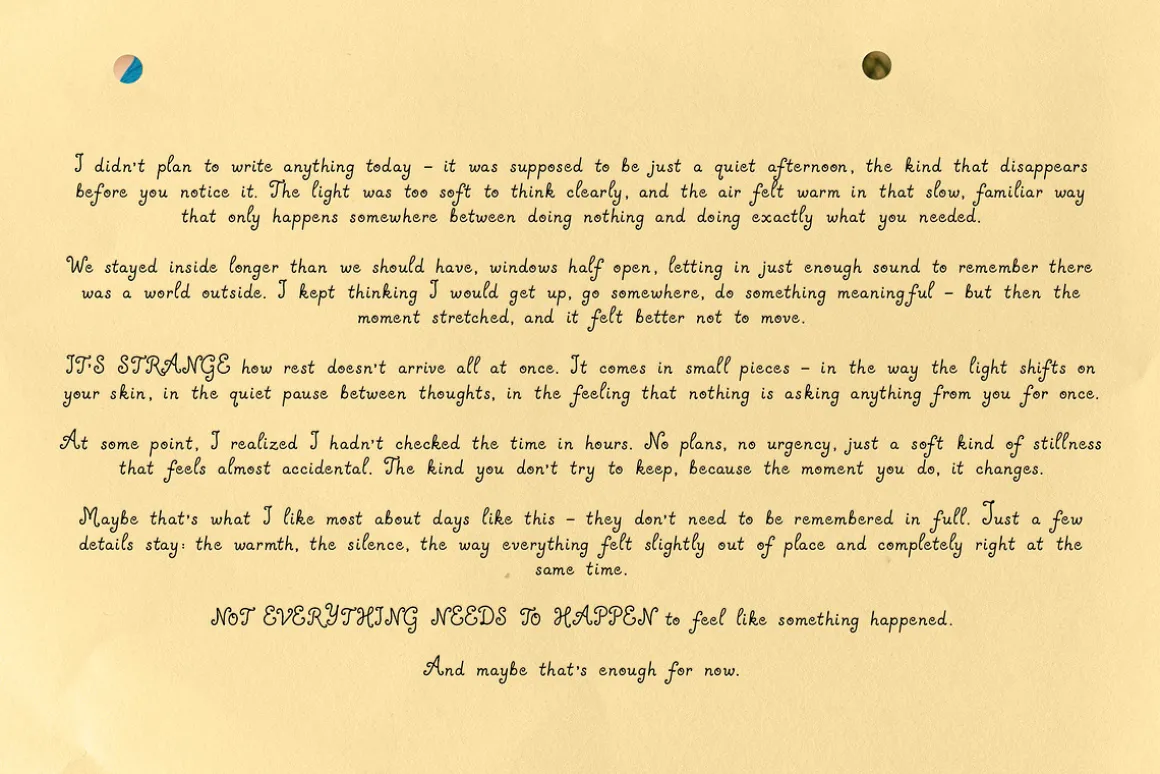 Sixteen Things: Handwritten Font