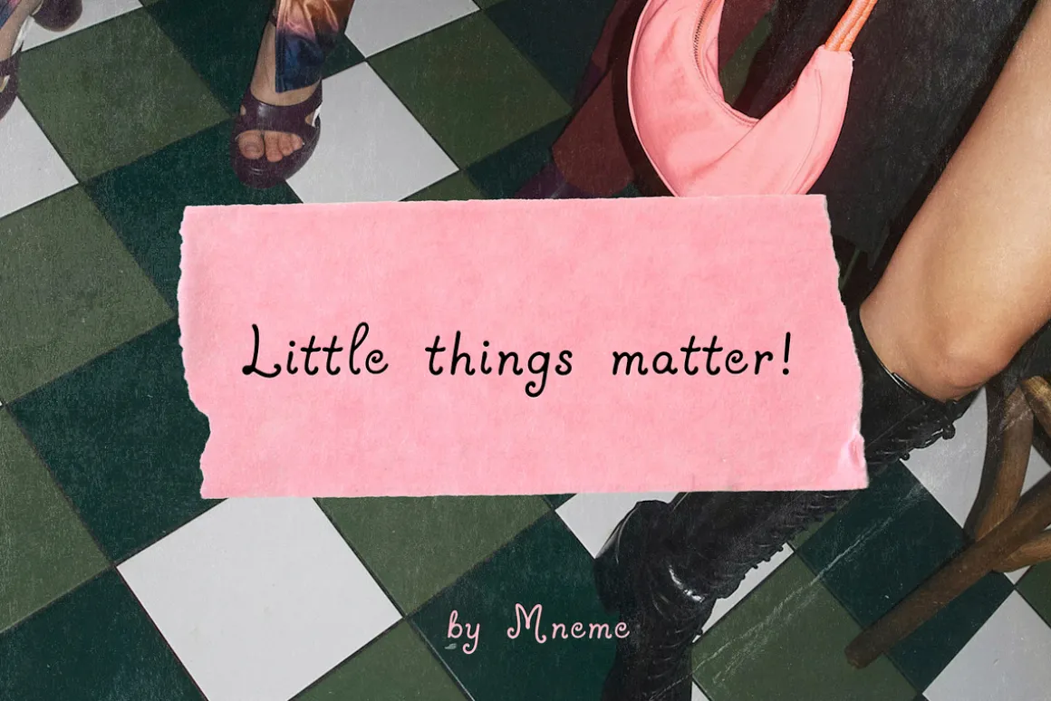 Sixteen Things: Handwritten Font