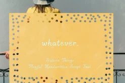 Sixteen Things: Handwritten Font