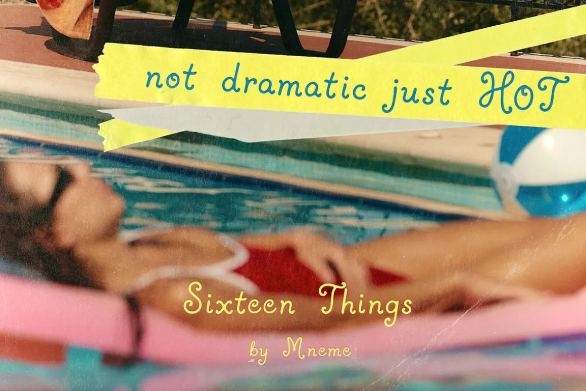Sixteen Things: Handwritten Font