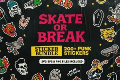 Skate or Break | 200+ Sticker Set