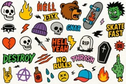 Skate or Break | 200+ Sticker Set