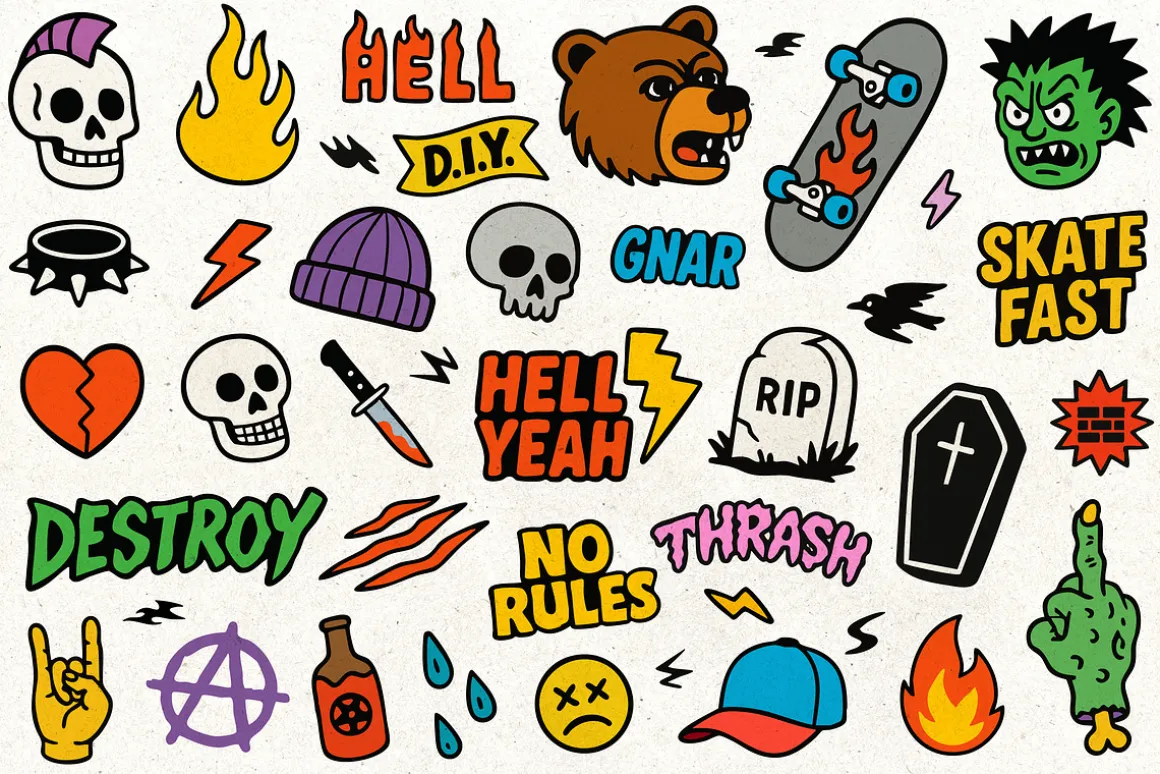 Skate or Break | 200+ Sticker Set