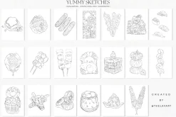 Sketches & Color Palettes Procreate