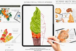 Sketches & Color Palettes Procreate