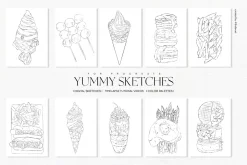 Sketches & Color Palettes Procreate