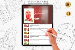 Sketches & Color Palettes Procreate