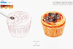 Sketches & Color Palettes Procreate