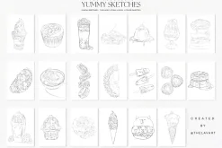 Sketches & Color Palettes Procreate