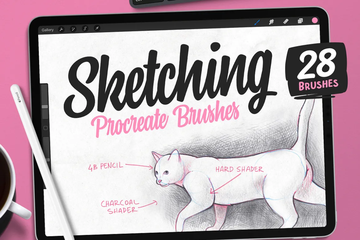 Sketching Brush Set for Procreate