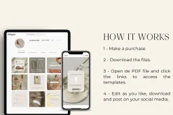 SKINCARE Canva templates