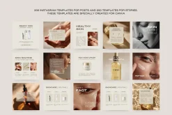 400 Skincare Instagram Templates
