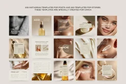 400 Skincare Instagram Templates