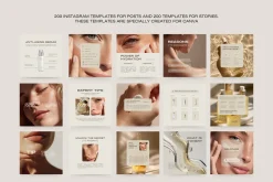 400 Skincare Instagram Templates