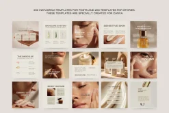 400 Skincare Instagram Templates