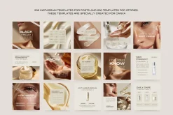 400 Skincare Instagram Templates