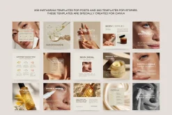 400 Skincare Instagram Templates