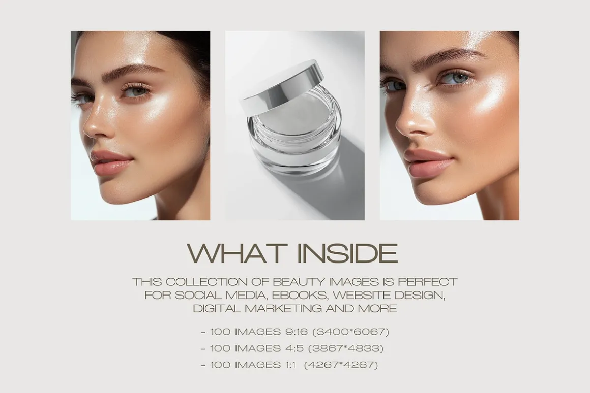 100 Skincare Stock Photos II