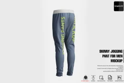 Skinny Jogging Pant for Men Mockups