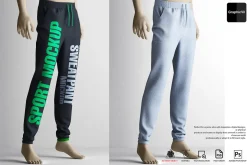 Skinny Joggings Pants Mockup