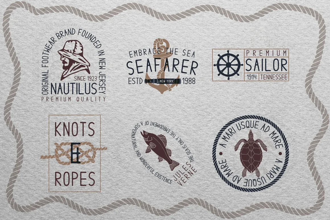 Skinny Walrus - Vintage Font + Logos