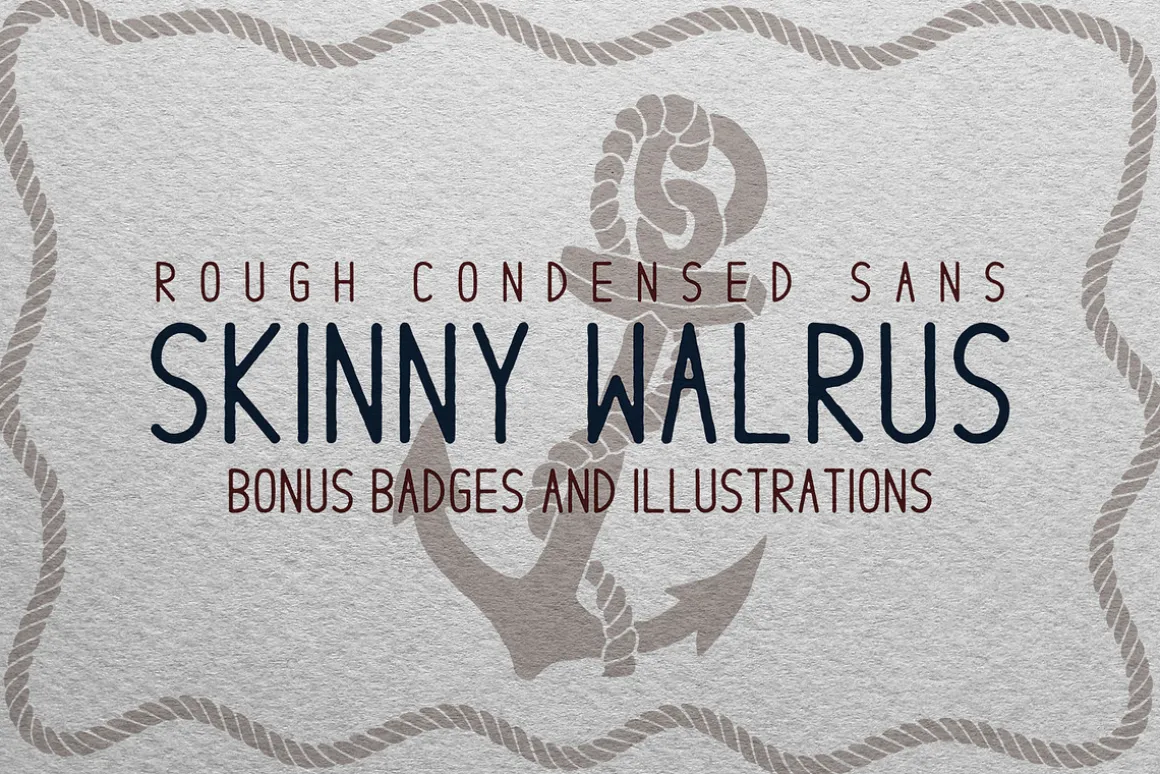 Skinny Walrus - Vintage Font + Logos