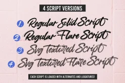 Skyline Script Font Collection