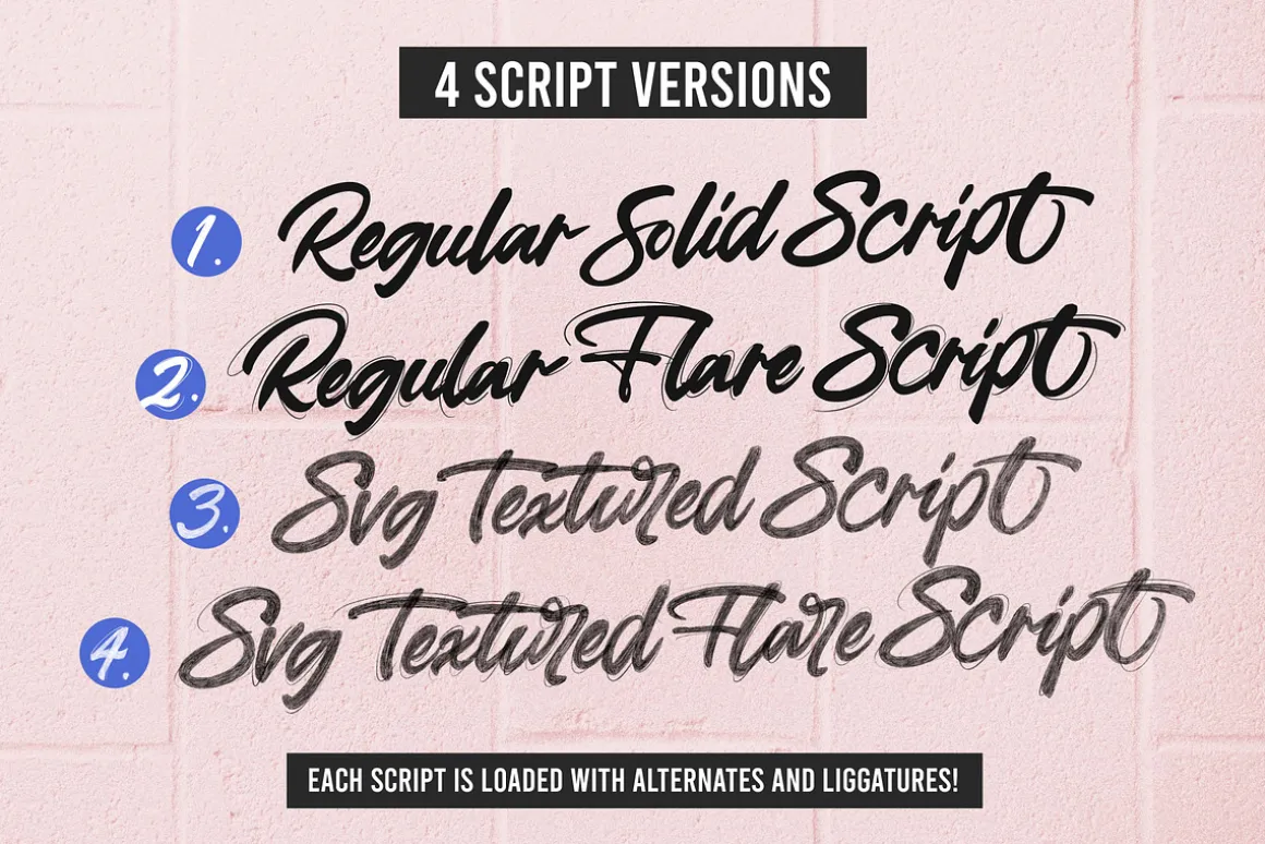 Skyline Script Font Collection