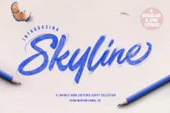 Skyline Script Font Collection