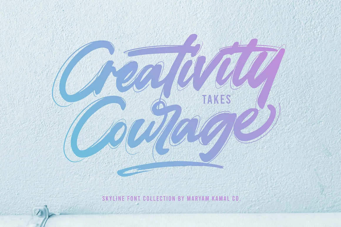 Skyline Script Font Collection