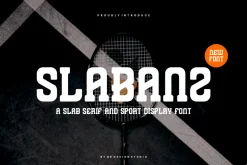 Slabanz - Slab Serif & Sport Font