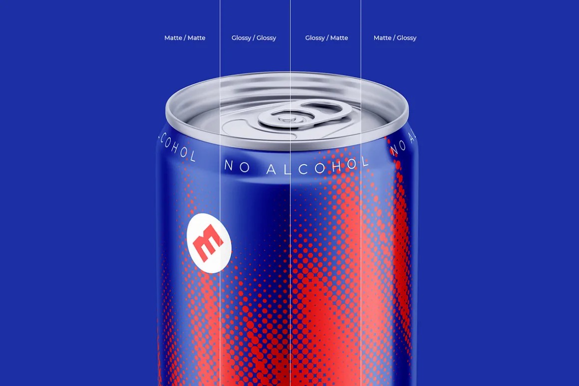Sleek 355ml Aluminium Can Mockup