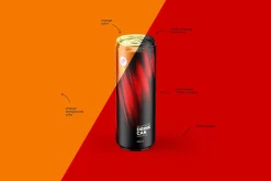 Sleek 355ml Aluminium Can Mockup