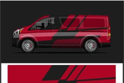 Sleek Green Car Wrap Design
