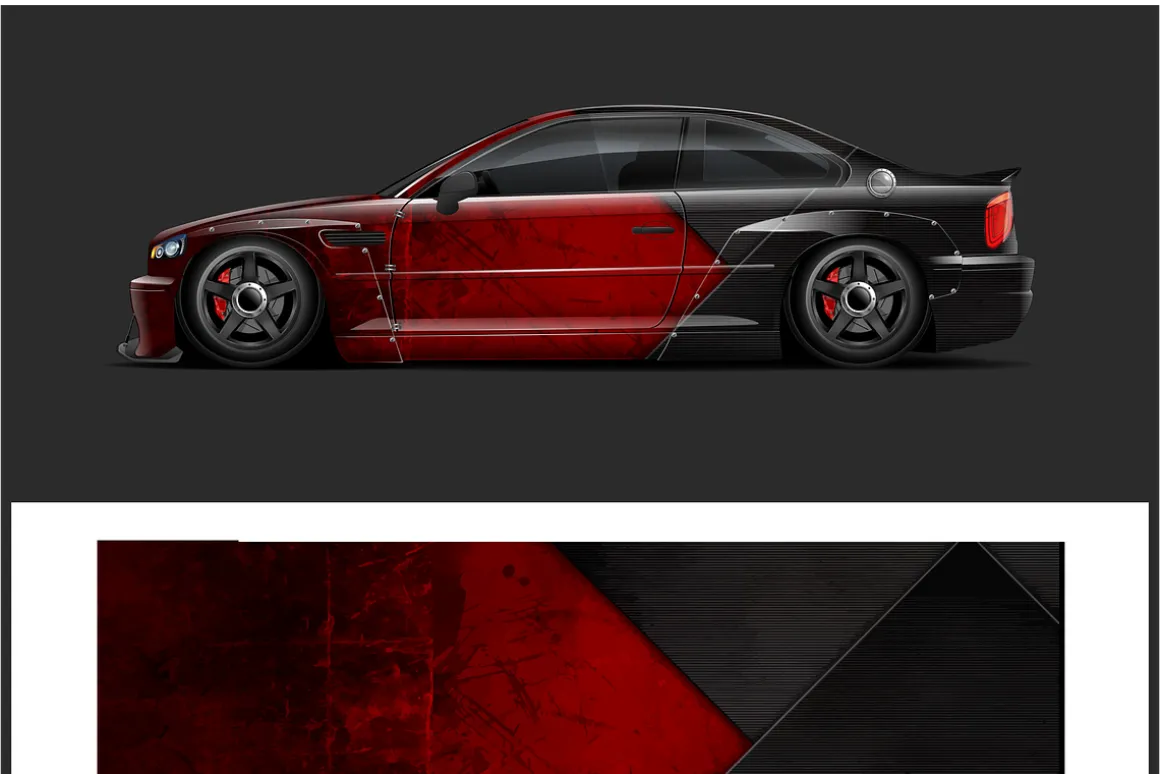Sleek Racing Car Graphics Pack