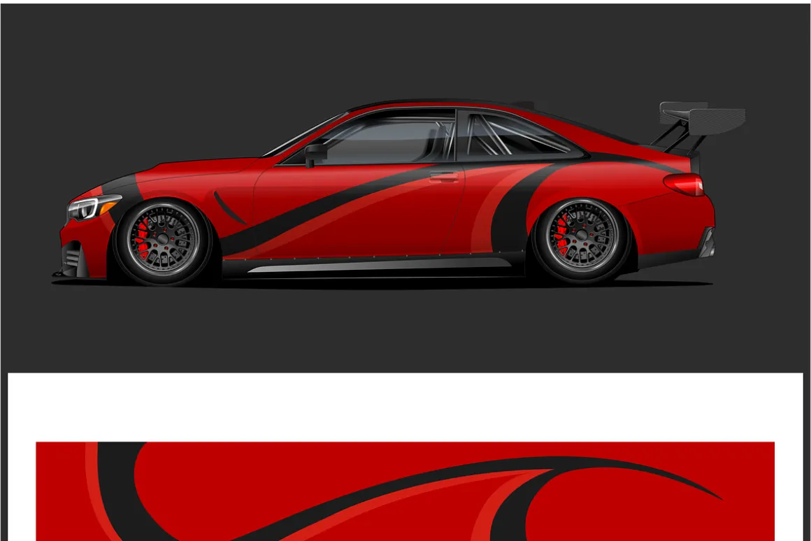 Sleek Van Wrap Design