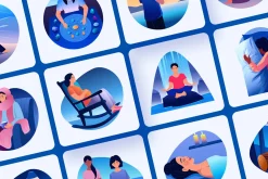 Sleep and Meditation Illustration