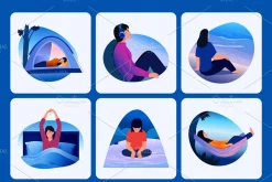 Sleep and Meditation Illustration