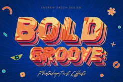 Sliced 3D Text Effects – 6 PSD