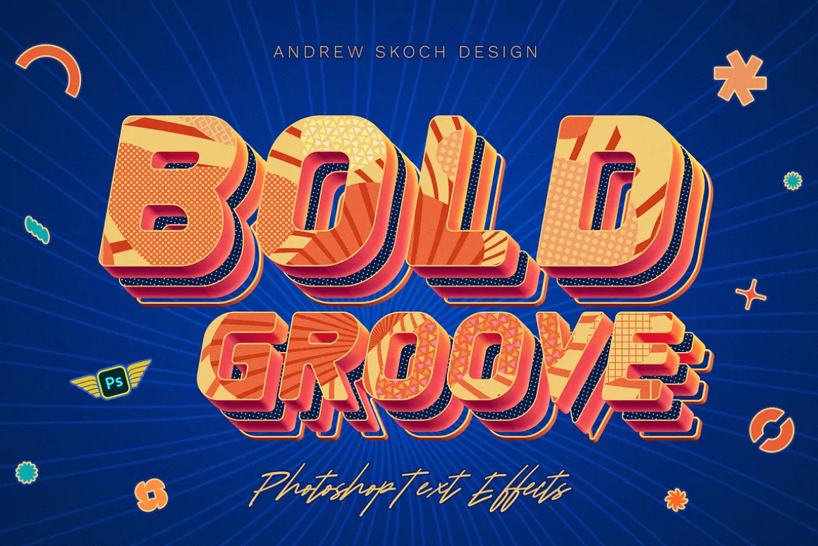 Sliced 3D Text Effects – 6 PSD