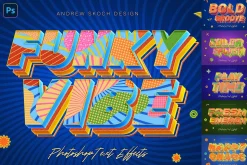 Sliced 3D Text Effects – 6 PSD