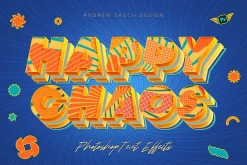 Sliced 3D Text Effects – 6 PSD