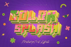 Sliced 3D Text Effects – 6 PSD