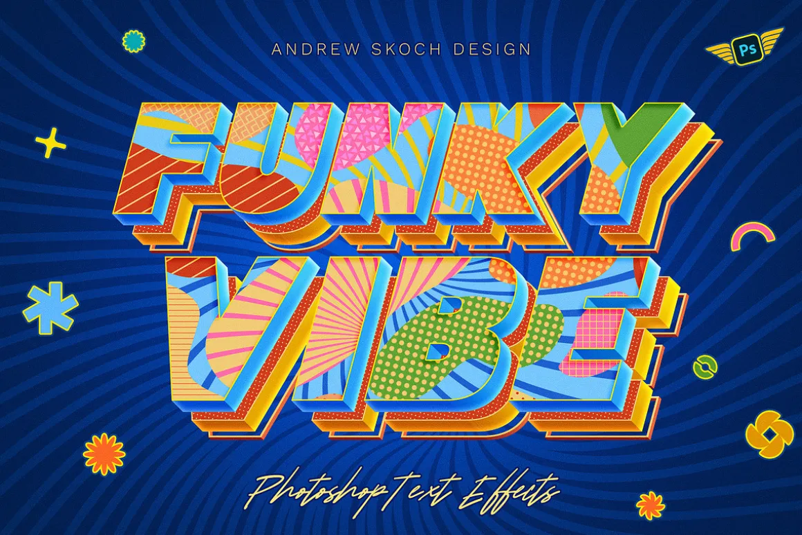 Sliced 3D Text Effects – 6 PSD