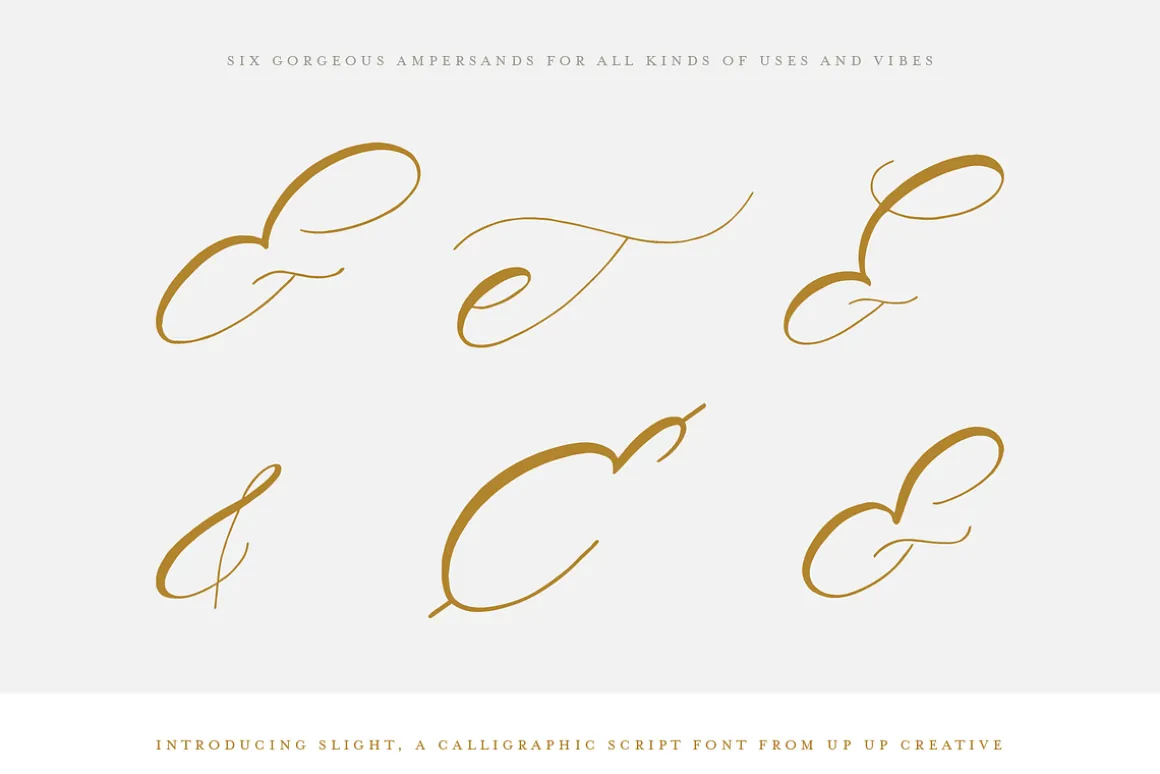 Slight, A Calligraphy Font