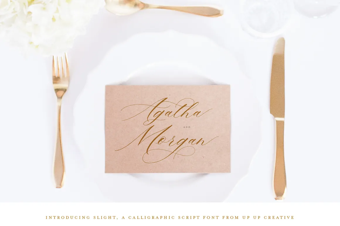 Slight, A Calligraphy Font