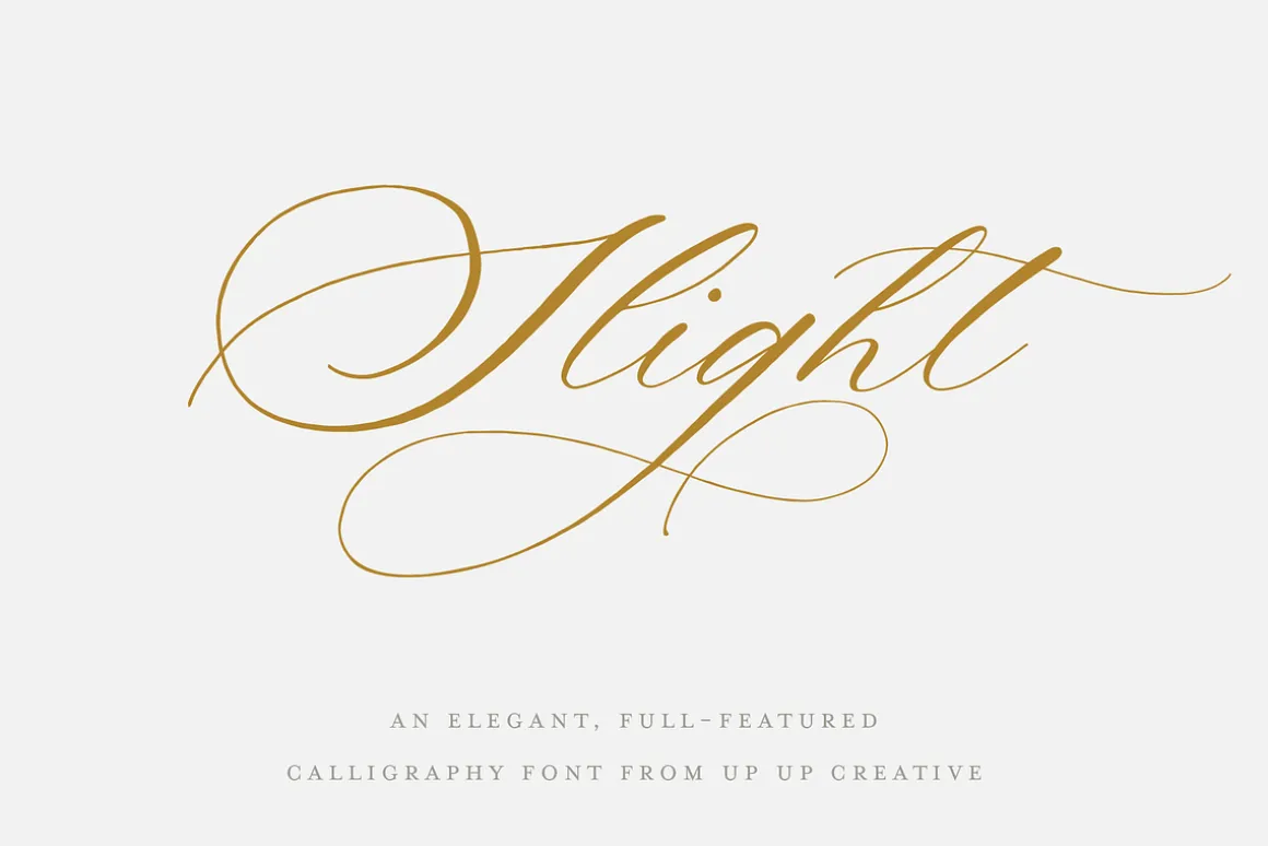 Slight, A Calligraphy Font